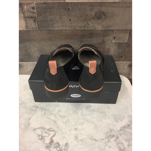 Dr. Scholl's Womens 7W Black Patent Webster Platform Loafer Shoes Slip On LB7-11 - Picture 10 of 13